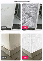 3d three-dimensional 35 * 38cm small size self-adhesive soft foam wallpaper waterproof wall stickers